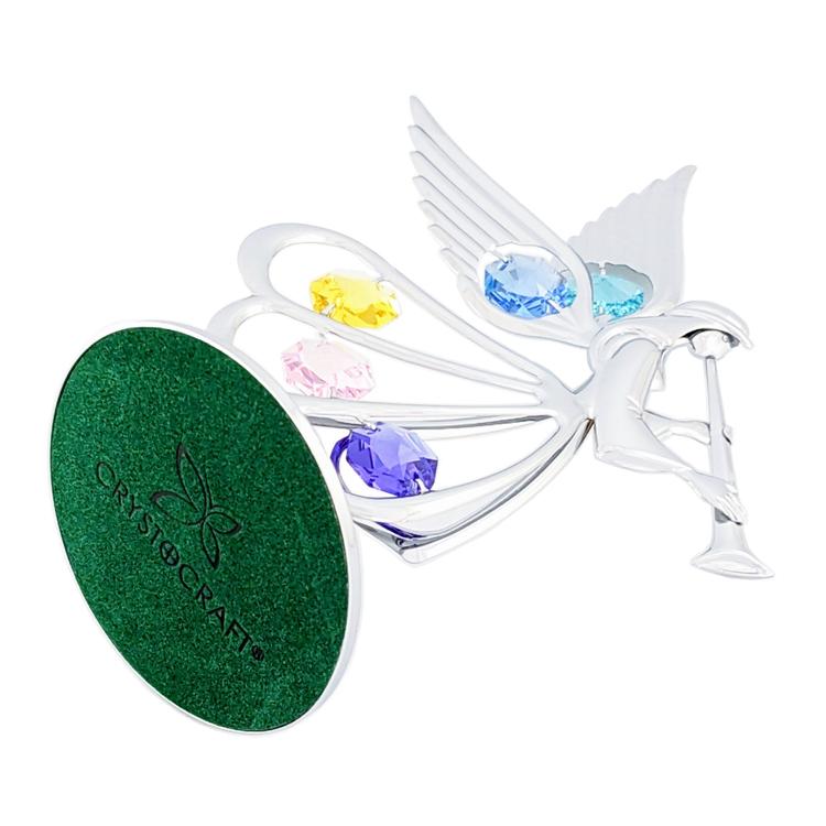 【送料無料】【おまけ付】天使 笛 おとめ座 置物 1 誕生日プレゼント 女性 お祝い ギフト キューピット 乙女座 クリスタル |  | 04