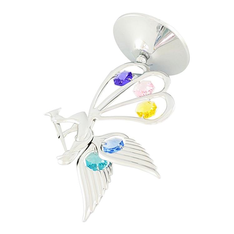 【送料無料】【おまけ付】天使 笛 おとめ座 置物 1 誕生日プレゼント 女性 お祝い ギフト キューピット 乙女座 クリスタル |  | 05