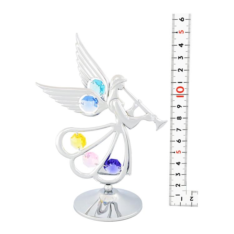 【送料無料】【おまけ付】天使 笛 おとめ座 置物 1 誕生日プレゼント 女性 お祝い ギフト キューピット 乙女座 クリスタル |  | 06
