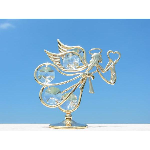 【送料無料】【おまけ付】天使 乙女座 置物 2 誕生日プレゼント オブジェ 女性 お祝い おとめ座 キューピッド クリスタル |  | 01