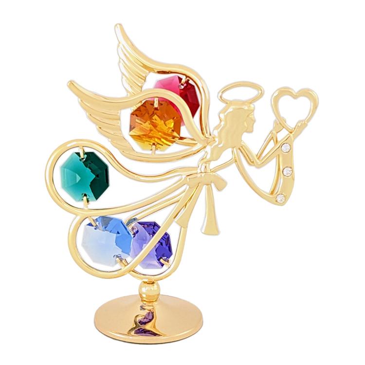 【送料無料】【おまけ付】天使 乙女座 置物 3 誕生日プレゼント お祝い 記念日 女性 おとめ座 エンジェル 高級 クリスタル | 