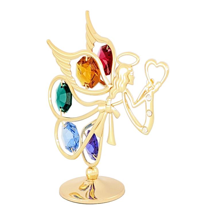 【送料無料】【おまけ付】天使 乙女座 置物 3 誕生日プレゼント お祝い 記念日 女性 おとめ座 エンジェル 高級 クリスタル |  | 01