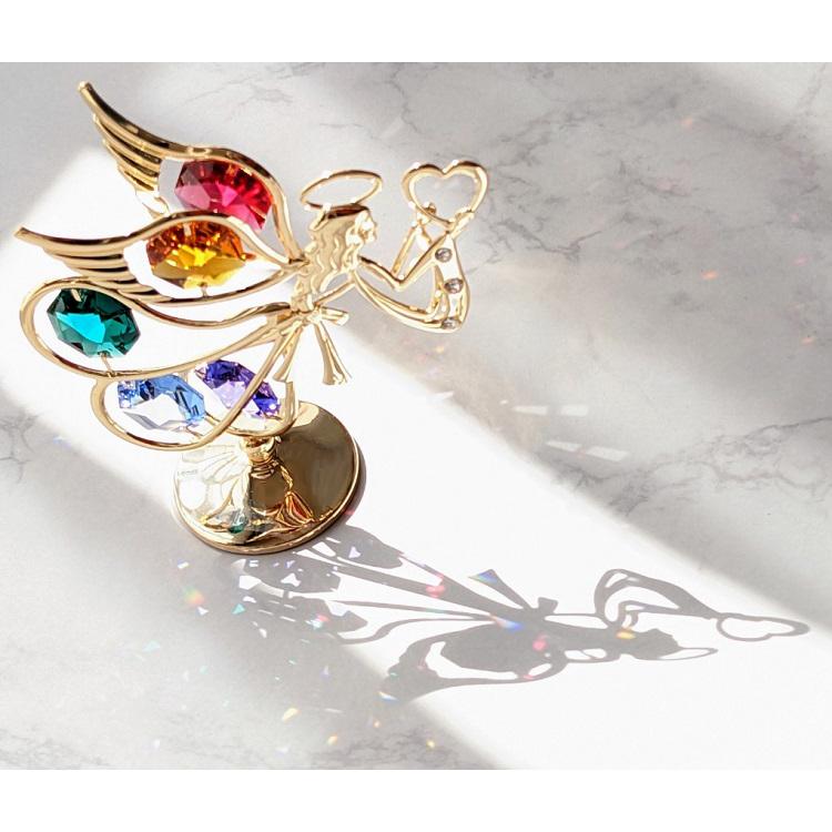 【送料無料】【おまけ付】天使 乙女座 置物 3 誕生日プレゼント お祝い 記念日 女性 おとめ座 エンジェル 高級 クリスタル |  | 08