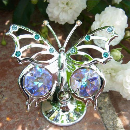 送料無料】【おまけ付】オーロラ 蝶 置物 誕生日プレゼント ギフト