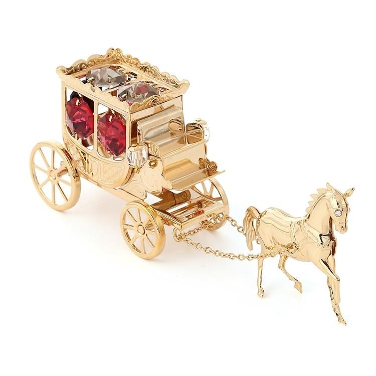 送料無料】【おまけ付】王室 馬車 置物 2 誕生日 プレゼント 女性