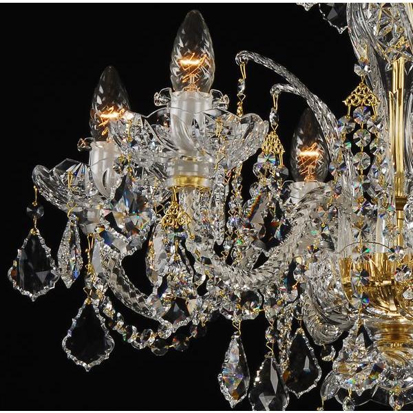 シャンデリア CH-06SP LED電球対応 6灯 高級 クリスタル 輸入 ゴールド LED 照明 天井照明 調光対応 受注生産_2