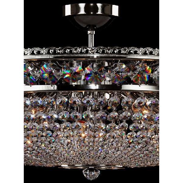 シャンデリア CH-12バスケットAS LED電球対応 12灯 高級 ボヘミア クリスタル 輸入 ゴールド LED 照明 天井照明 調光対応 受注生産の画像