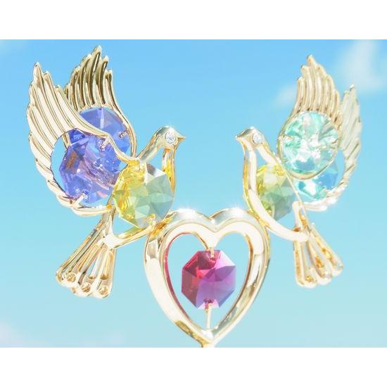 送料無料】【おまけ付】鳩 ハート 置物 誕生日プレゼント 女性 男性