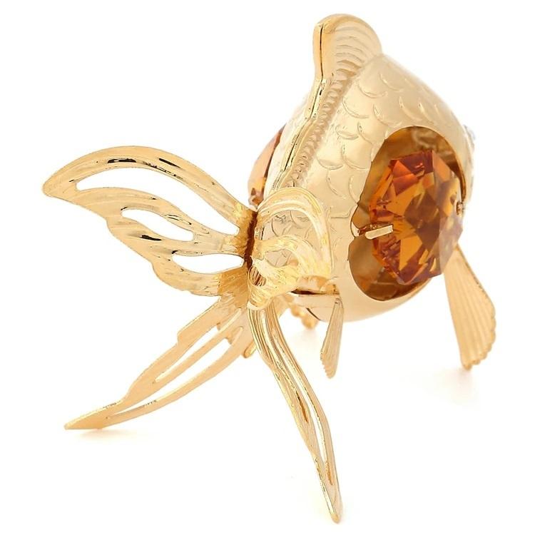 金色の魚のクリスタル置物 金色の魚のクリスタル置物 楽天市場】クリスタルオーナメント