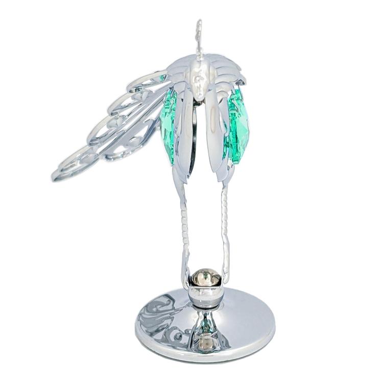 【送料無料】【おまけ付】見返り 孔雀 置物 2 縁起物 誕生日プレゼント 男性 女性 お祝い 記念日 クジャク 酉年 クリスタル |  | 03