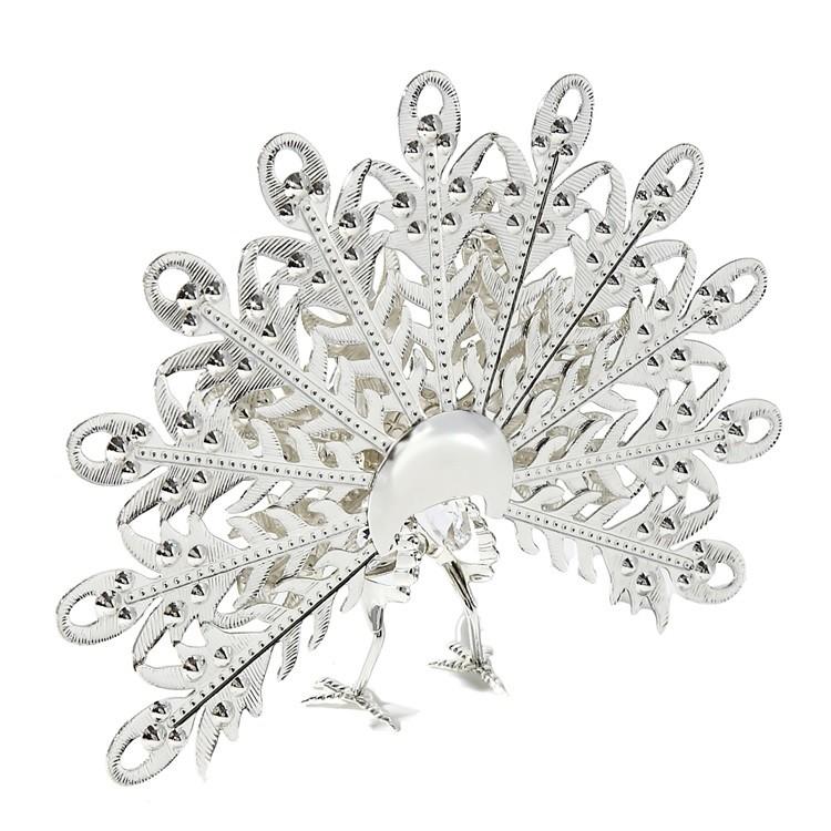 【送料無料】【おまけ付】白い 孔雀 置物 誕生日プレゼント 男性 女性 お祝い 記念日 風水 縁起物 クジャク とり年 クリスタル |  | 03