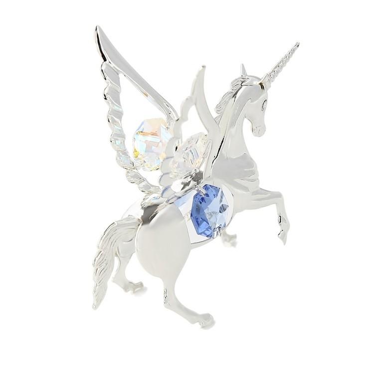 【送料無料】【おまけ付】 オーロラ ペガサス 置物 誕生日プレゼント 女性 男性 縁起物 馬 午年 スワロフスキー クリスタル |  | 02