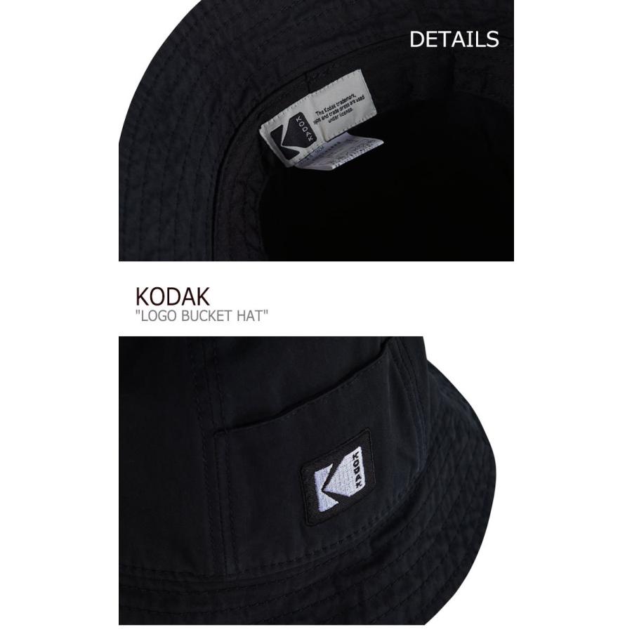 7112円 【お得】 コダック バケットハット KODAK メンズ レディース LOGO BUCKET HAT ロゴ バケット ハット BLACK ブラック RED レッド K0343LCP62BLK ウェア