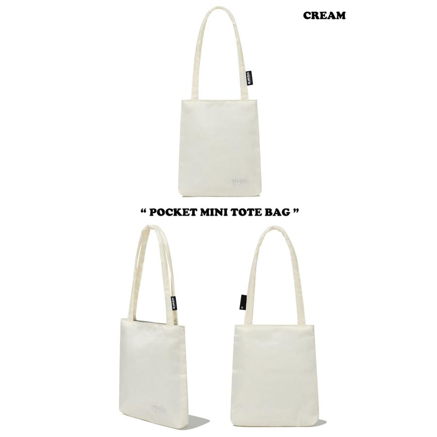 高級ブランド キルシー トートバッグ KIRSH 正規販売店 POCKET MINI TOTE BAG ポケット ミニ トート バッグ BLACK ブラック PINK ピンク CREAM クリーム FKQRABA501M バッグ