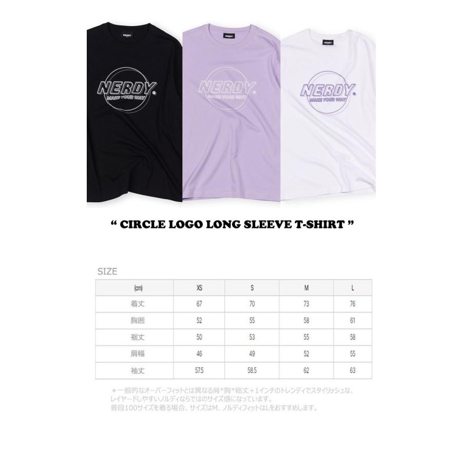 ノルディ ロンT NERDY CIRCLE LOGO LONG SLEEVE T-SHIRT サークル ロゴ ロング  スリーブ Tシャツ 全3色 ノルディー 長袖 PNEF21KF20000/010/360 ウェア｜andselect｜08