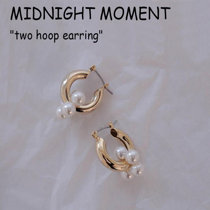 ミッドナイト モーメント ピアス MIDNIGHT MOMENT レディース two hoop earring ツー フープ イヤリング GOLD ゴールド 韓国アクセサリー 301042607 ACC :ojw mi21 301042607:and Select