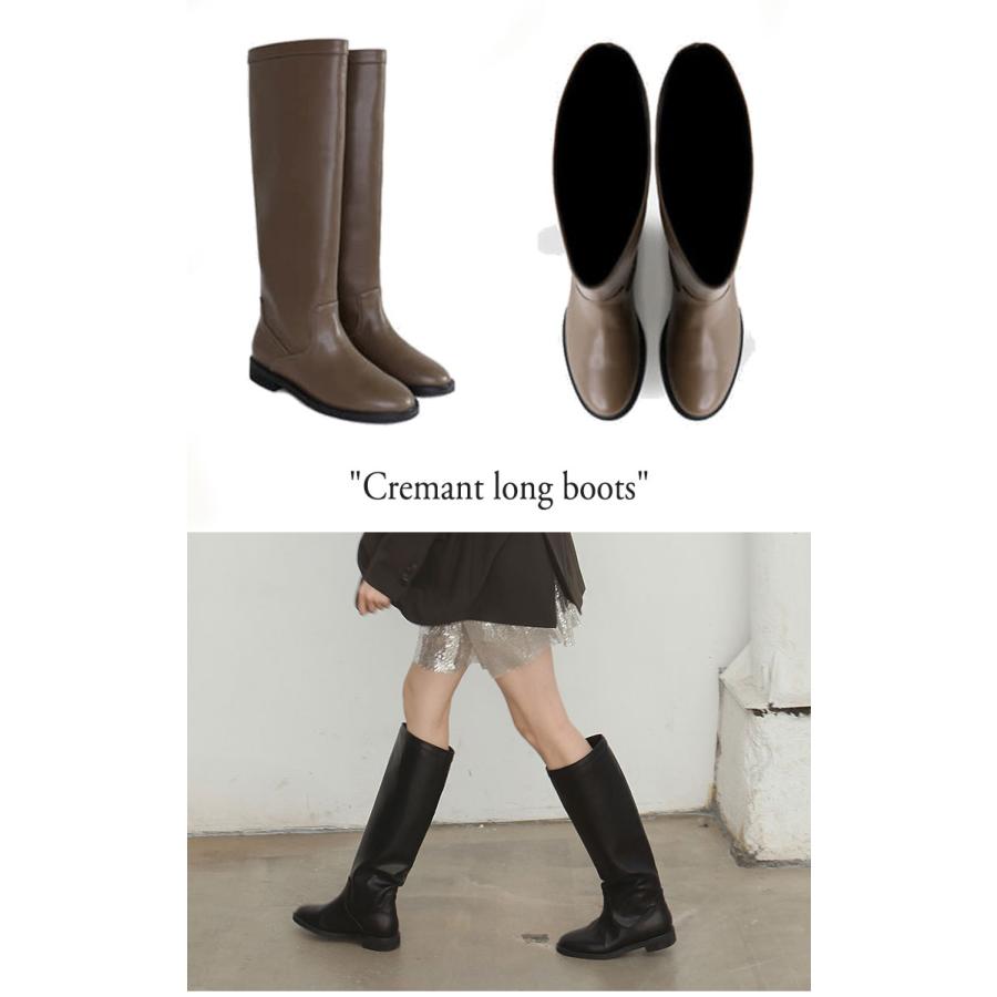 ヌース ブーツ nuus レディース Cremant long boots クレマン ロング ブーツ BLACK ブラック KHAKI カーキ N008 シューズ｜andselect｜04