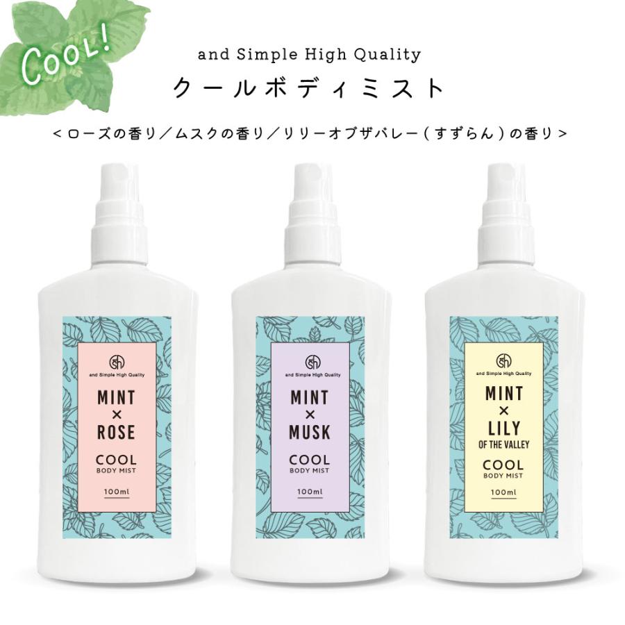 アンドエスエイチ ボディミスト 100ml / 冷感スプレー 冷却 暑さ アンドエスエイチ ボディミスト 100ml / 冷感スプレー 冷却 暑さ