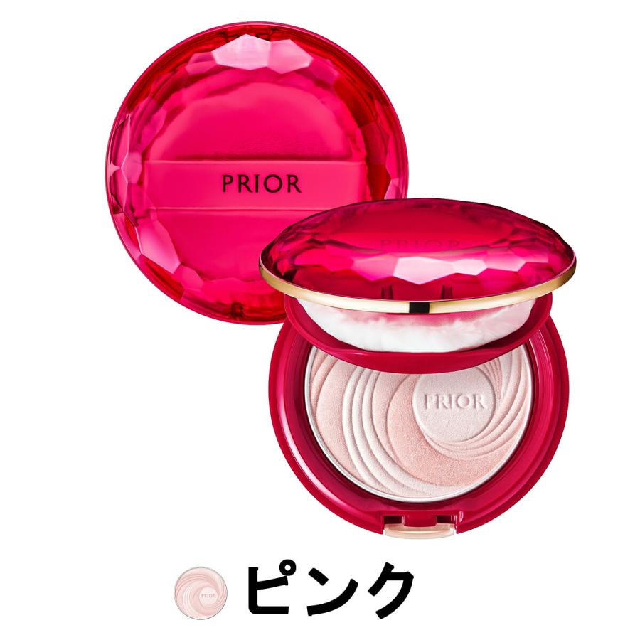 資生堂 プリオール 美つやアップおしろい ピンク SPF15 PA＋＋ 9.5g [ shiseido prior おしろい プリオール プレスドパウダー ] | PRIOR