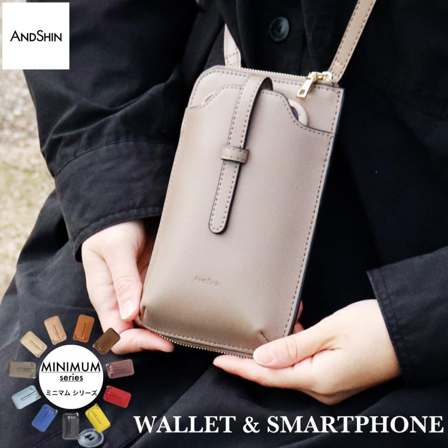 10%OFF】スマホポーチ お財布ポシェット 小さめ レディース 斜め掛け