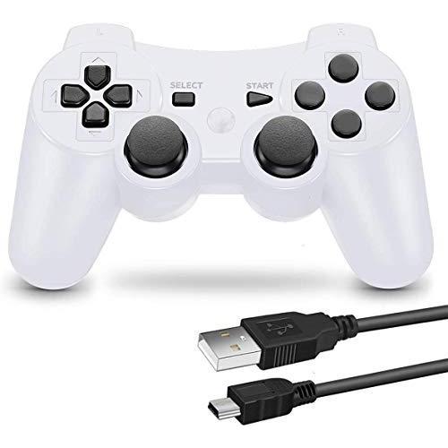 ブランド買うならブランドオフ Ps3 用 ワイヤレスコントローラー 6軸センサー Dual Shock3 ゲームパット 互換対応 Usb ケーブル 日本語説明書 付き 白 Coopedel Com