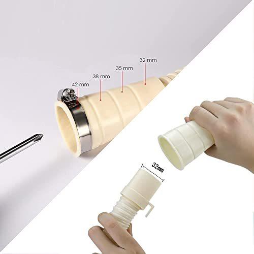 新発売 洗濯機排水ホース 洗濯機用ホース 延長ホース Pvc 洗濯機専用 ホースクランプ付き ワンタッチ接続 抜け防止 取付簡単 ホール直径32 42mm Aynaelda Com