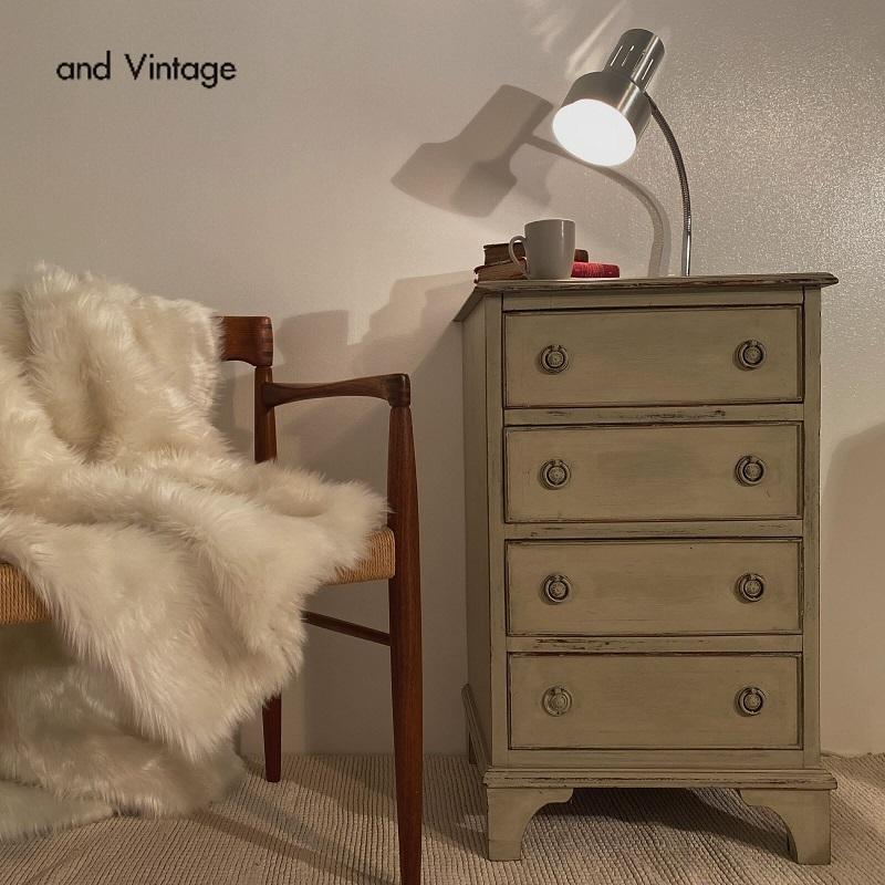人気新品入荷 木製 ライトグレー チェスト 4段 ヴィンテージ 家具 shop ヴィンテージ家具 サイドボード キャビネット インテリア キャビネット サイドボード Floridapace Gov