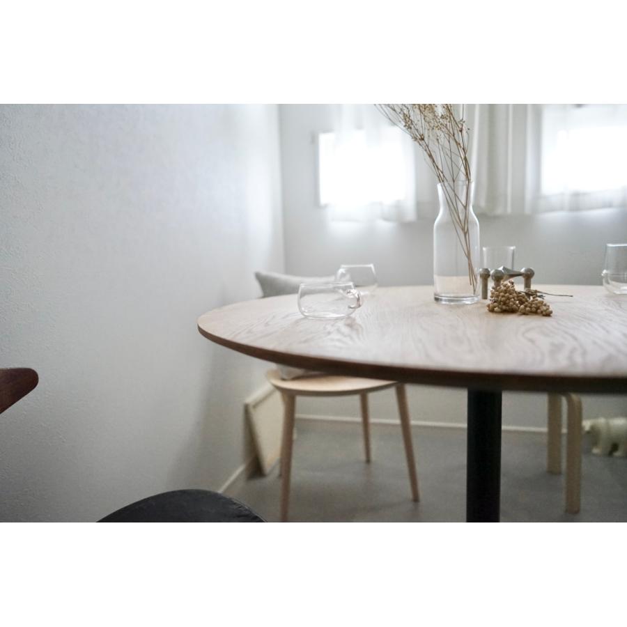 ダイニングテーブル 丸 100cm 4人 5人 カフェテーブル オーク 無垢