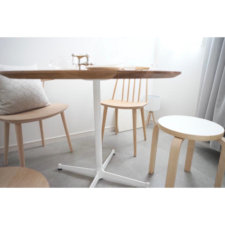 ダイニングテーブル 丸 90cm 3人 4人 カフェテーブル オーク