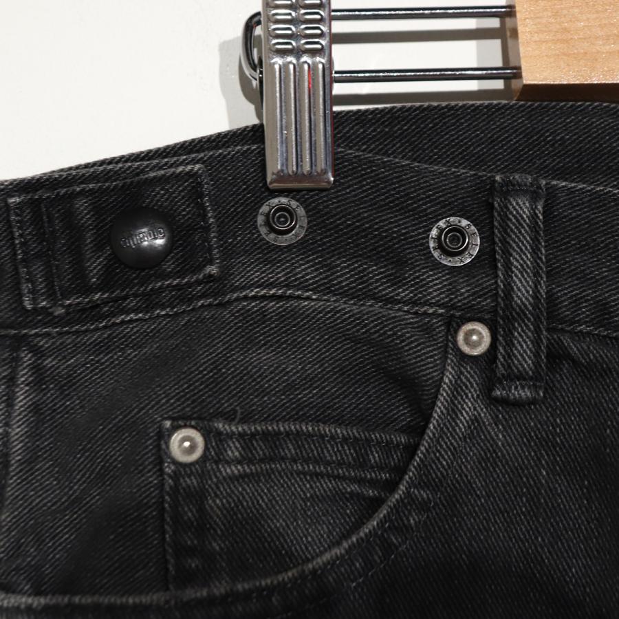 新品 Chimala デニムワイドディープライズウェストアジャスタブル