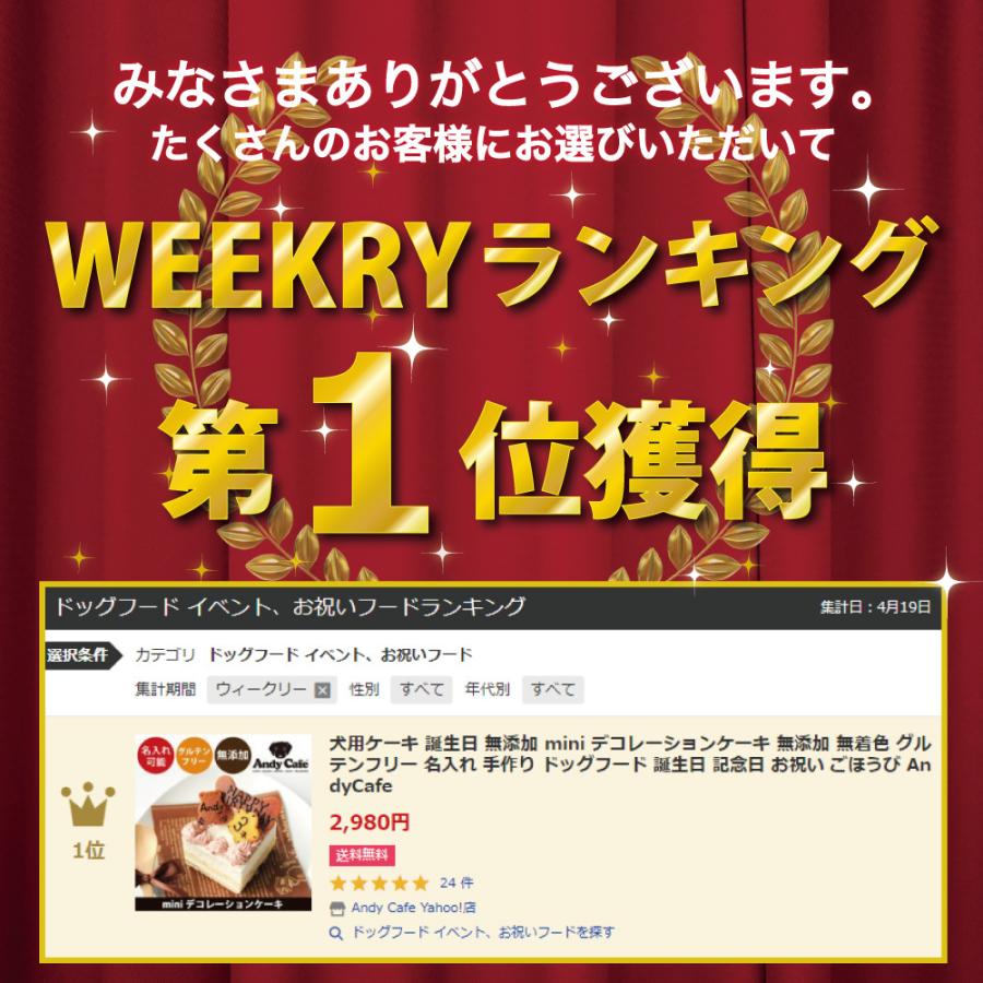 犬用ケーキ 誕生日 無添加 Mini デコレーションケーキ 無添加 無着色 グルテンフリー 名入れ 手作り ドッグフード 誕生日 記念日 お祝い ごほうび Andycafe Dm0016 Andy Cafe Yahoo 店 通販 Yahoo ショッピング