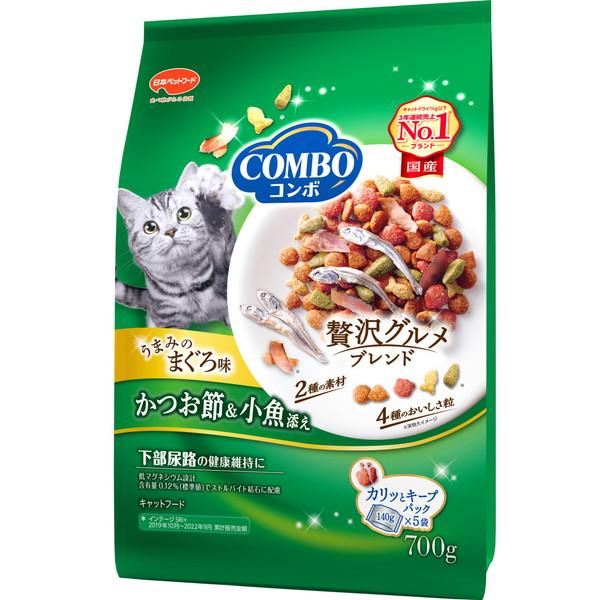 日本ペット　コンボ　キャット　まぐろ味・かつお節・小魚添え　700g（Yahoo!・アンディーマーブル）
