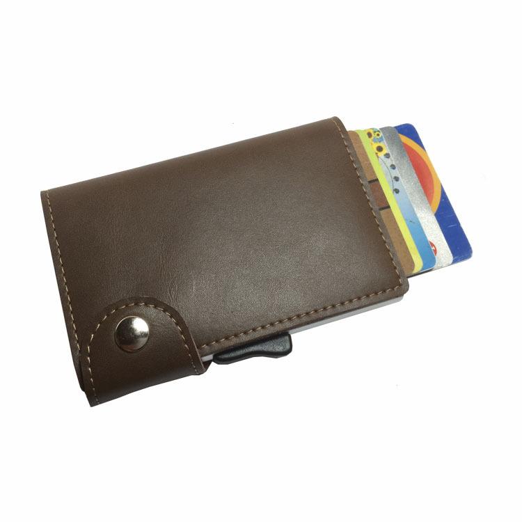 クレジットカードケース スライド式 小銭お札入れ 本革 スマート メンズ レディース キャッシュレス ミニ財布 マネークリップ ギフト 薄型 | ブランド登録なし | 14