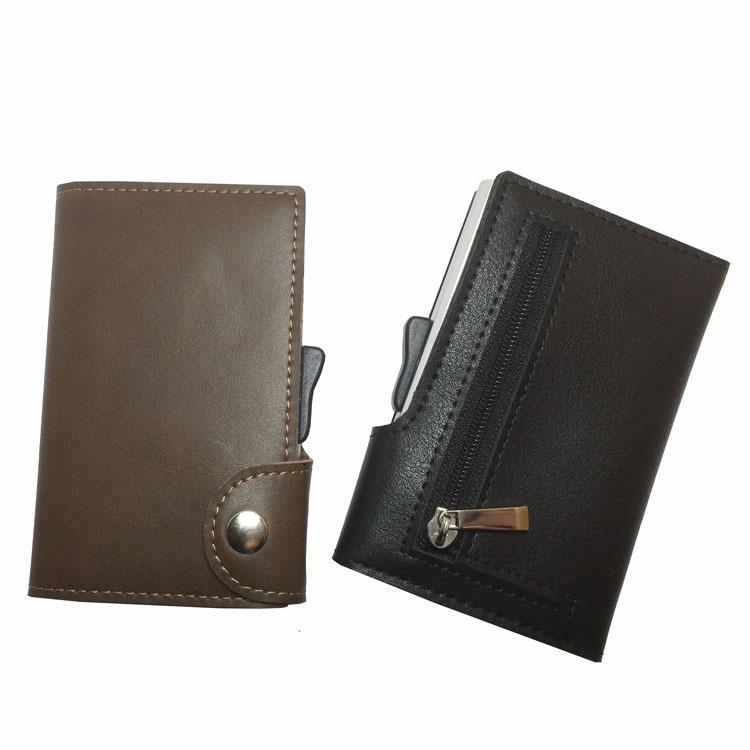 クレジットカードケース スライド式 小銭お札入れ 本革 スマート メンズ レディース キャッシュレス ミニ財布 マネークリップ ギフト 薄型 | ブランド登録なし | 17