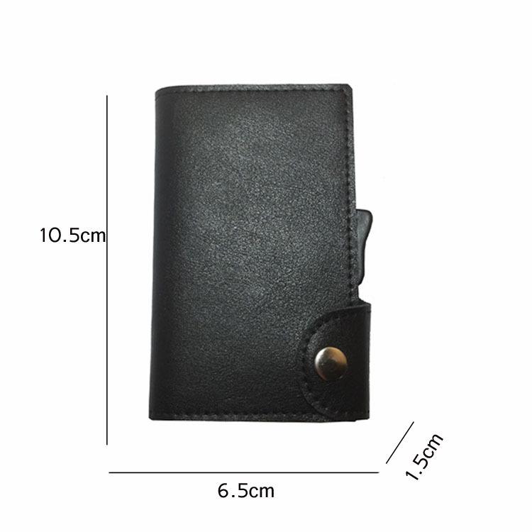 クレジットカードケース スライド式 小銭お札入れ 本革 スマート メンズ レディース キャッシュレス ミニ財布 マネークリップ ギフト 薄型 | ブランド登録なし | 18