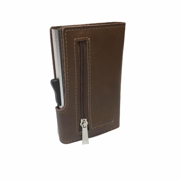 クレジットカードケース スライド式 小銭お札入れ 本革 スマート メンズ レディース キャッシュレス ミニ財布 マネークリップ ギフト 薄型 | ブランド登録なし | 06