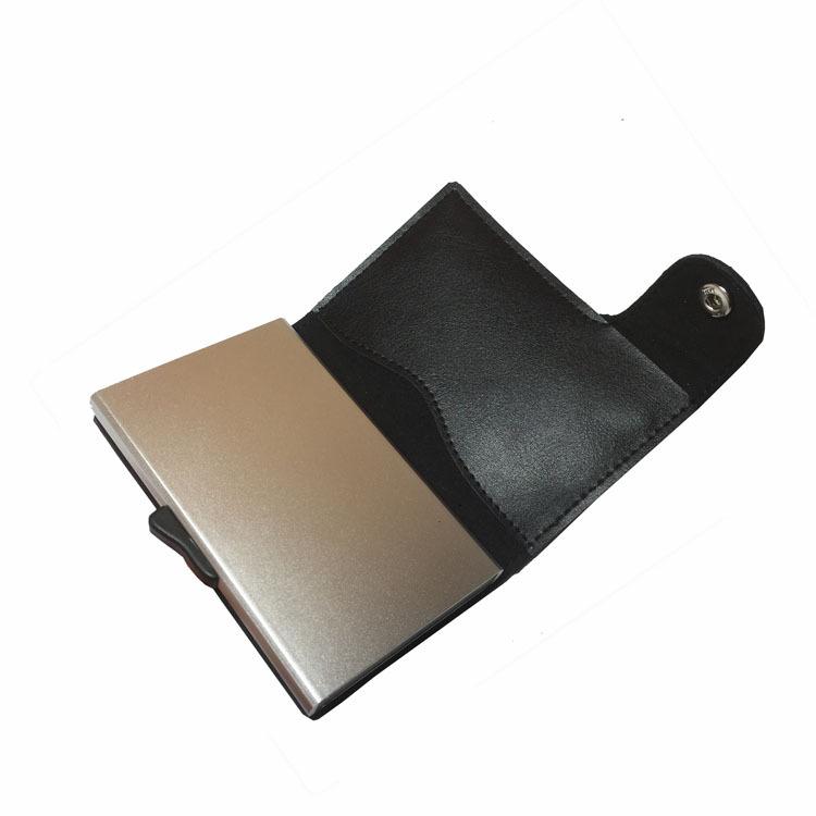 クレジットカードケース スライド式 小銭お札入れ 本革 スマート メンズ レディース キャッシュレス ミニ財布 マネークリップ ギフト 薄型 | ブランド登録なし | 07