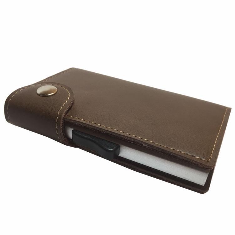 クレジットカードケース スライド式 小銭お札入れ 本革 スマート メンズ レディース キャッシュレス ミニ財布 マネークリップ ギフト 薄型 | ブランド登録なし | 09