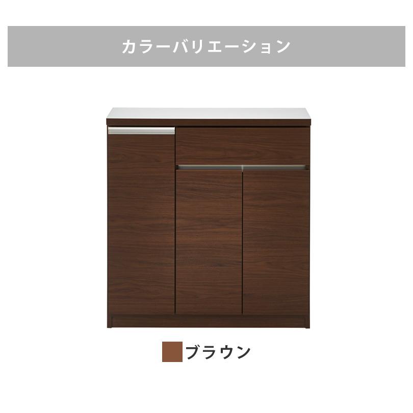 キッチンカウンター 完成品 開き扉収納 キッチン収納 幅90cm カウンター収納 キッチンボード 食器棚 スリム 引き出し収納 90cm幅 国産 日本製_9