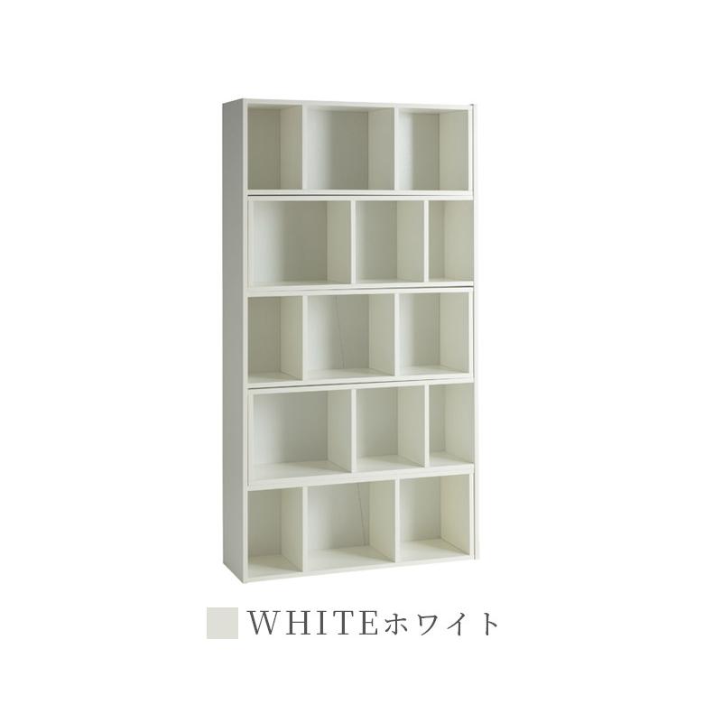 オープンラック スライド式 5段 伸縮式 リビング収納 木製 ウッドラック オープンシェルフ おしゃれ 本棚 書棚 幅95 シェルフ ラック | 未来商会 | 11