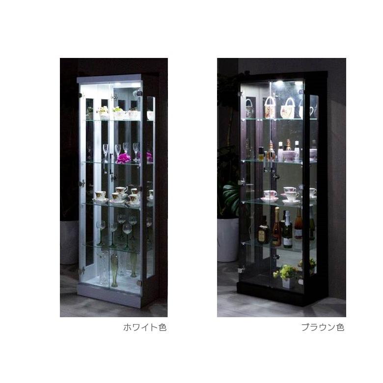 未来商会 コレクションケース ハイタイプ 幅60cm 薄型 ガラス