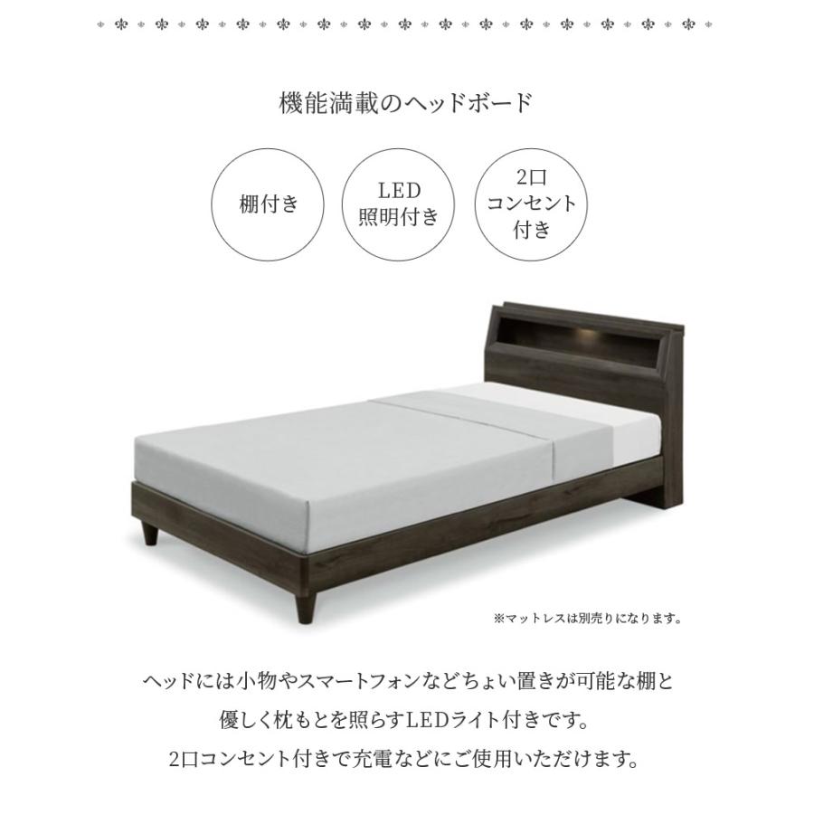 未来商会 シングルベッド ベッドフレーム 棚付き ヘッドボード 2 未来商会 シングルベッド ベッドフレーム 棚付き ヘッドボード 2