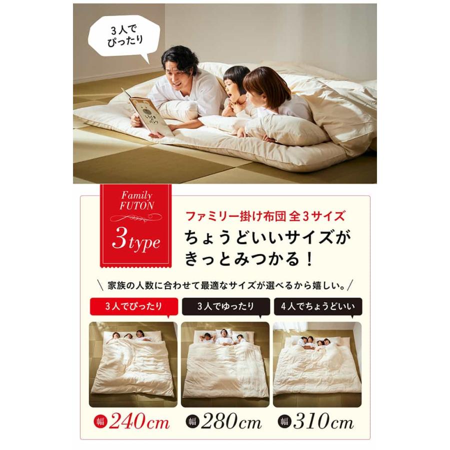 未来商会 掛け布団 240×200cm 単品 掛布団 幅240cm ワイド掛布団