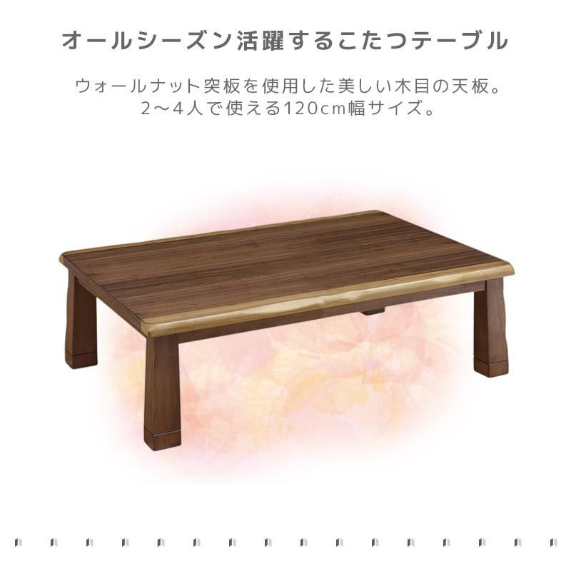 未来商会 - こたつ 矩形 家具調こたつ 幅120糎 こたつ速見表 速見表 和風 和今めかしい 暖卓 こたつ本体のみ こたつ本体 速見表 速見表のみ ウォール中毒者