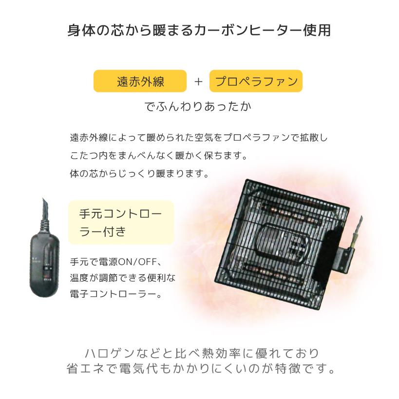 こたつテーブル 幅120cm 長方形 継脚付き こたつ 家具調こたつ 暖卓 こたつ本体のみ こたつ本体 テーブル 木製 木 ウォールナット突板の画像