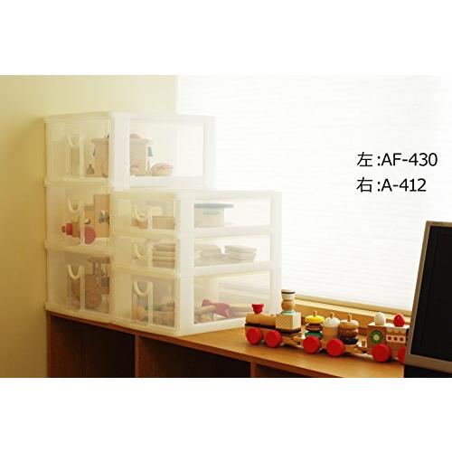 サンコープラスチック 小物収納3段 エルピス 幅25.2×奥35×高32.4cm ホワイト|anela-store|02