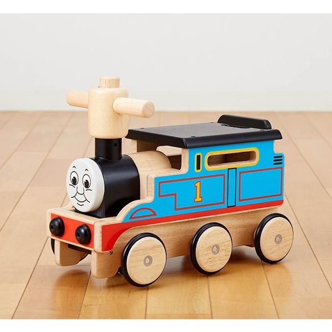 木製トーマス　持ち運びバックつき Thomas（トーマス） 木's乗用 きかんしゃトーマス 男の子 誕生日