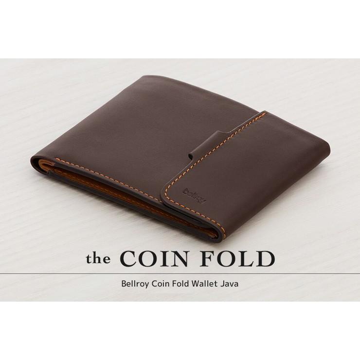 薄い財布 メンズ 二つ折り 小銭入れあり おしゃれ Bellroy Coin Fold ベルロイ コインフォルド Java｜anelanalu