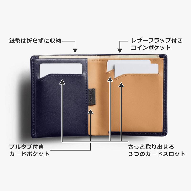 財布 メンズ 二つ折り 薄い 小銭入れ付き ベルロイ Bellroy Note Sleeve ノートスリーブウォレットnavy Bellroy Wnsc Bluesteel Aus発セレクトショップanelanalu 通販 Yahoo ショッピング