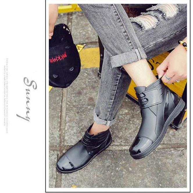 ２color韓国レインブーツ Rainboots メンズ レインシューズ 靴 防水 おしゃれ 梅雨 雨の日 かっこいい 紳士靴 Man Shoes13 ファッション アネモネ 通販 Yahoo ショッピング